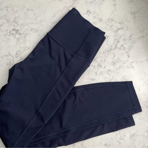 Navy Athletic Leggings - Picture 4 of 4